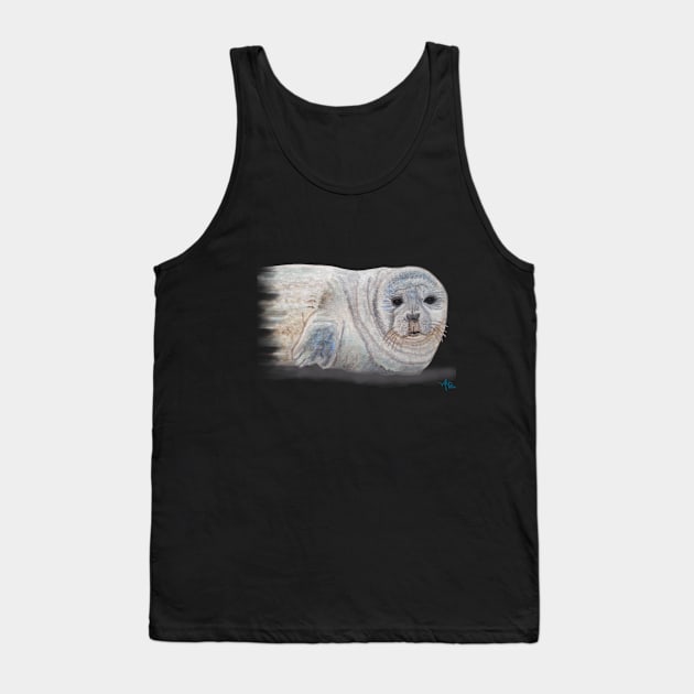 Snowy Seal Tank Top by ampomata